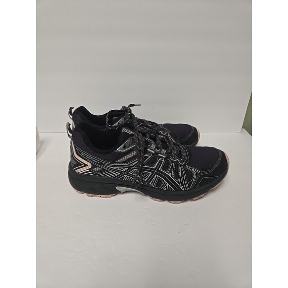 Asics Womens Gel Venture 7 1012A983 Black Running Shoes Sneakers Size 8.5 - Picture 1 of 8